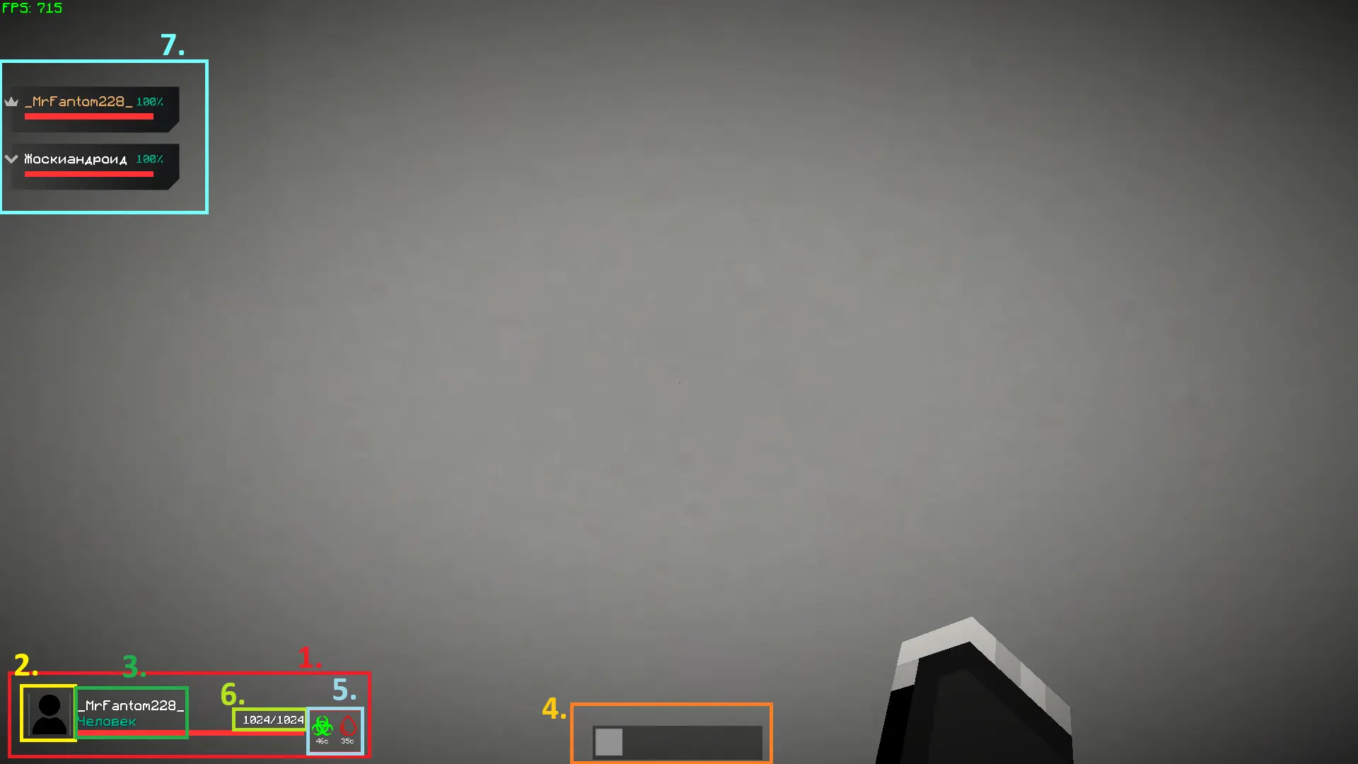 Внутриигровой HUD Tactical Zone с элементами интерфейса